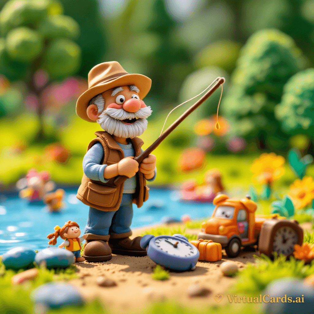 Happy Retirement card for Robert, Claymation style