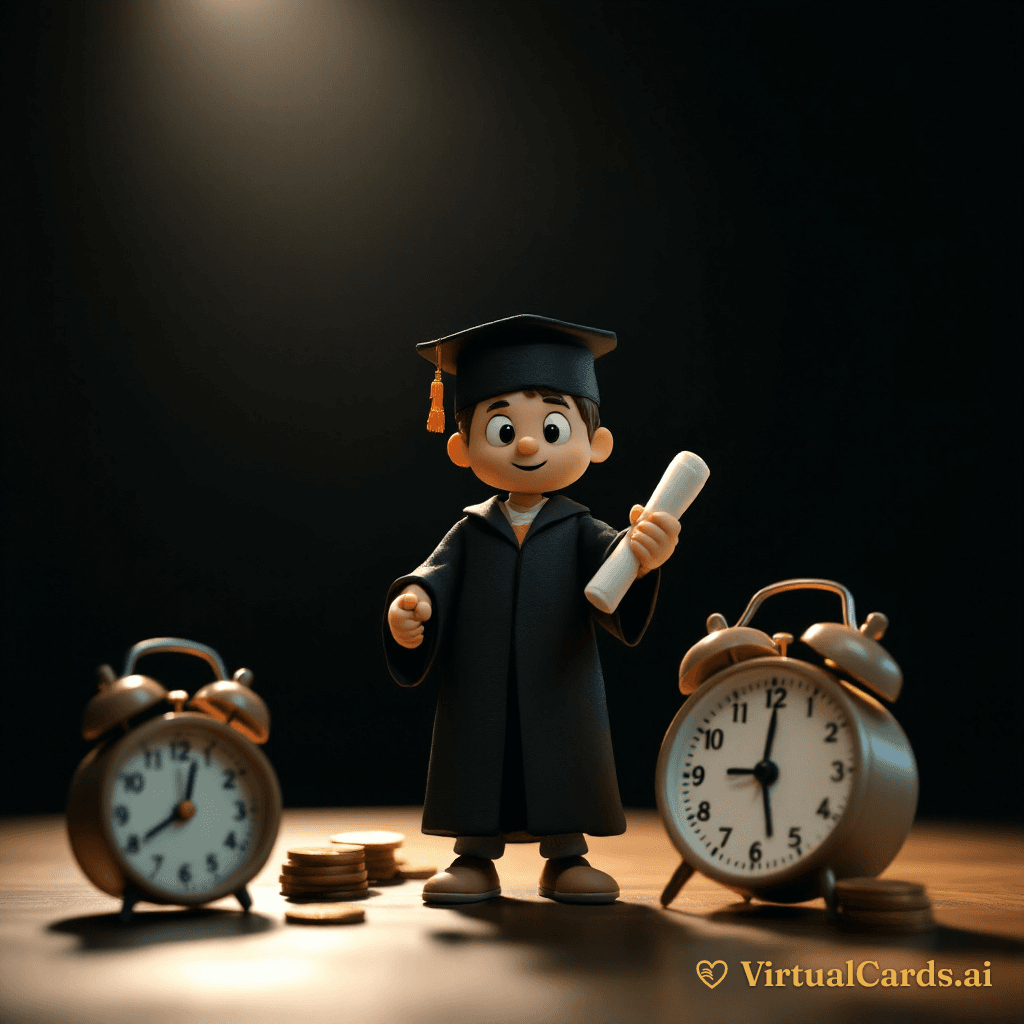 College Graduation card for Jake, Claymation style