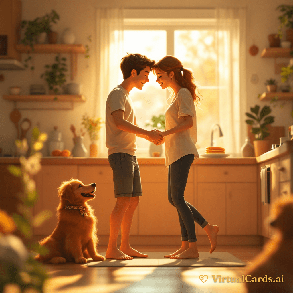 Valentine's Day card for My Husband -- Michael, 3D Animated style