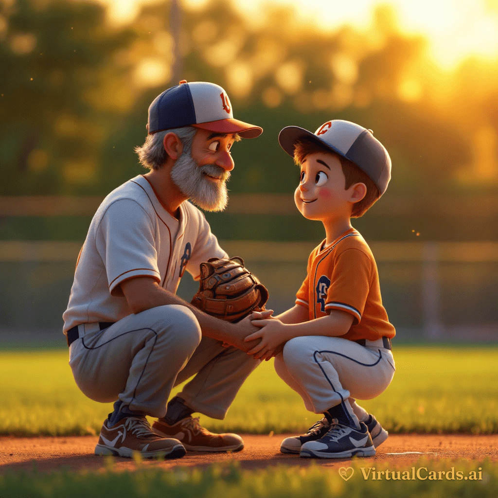 Thank You Coach card for Coach Daniels, 3D Animated style