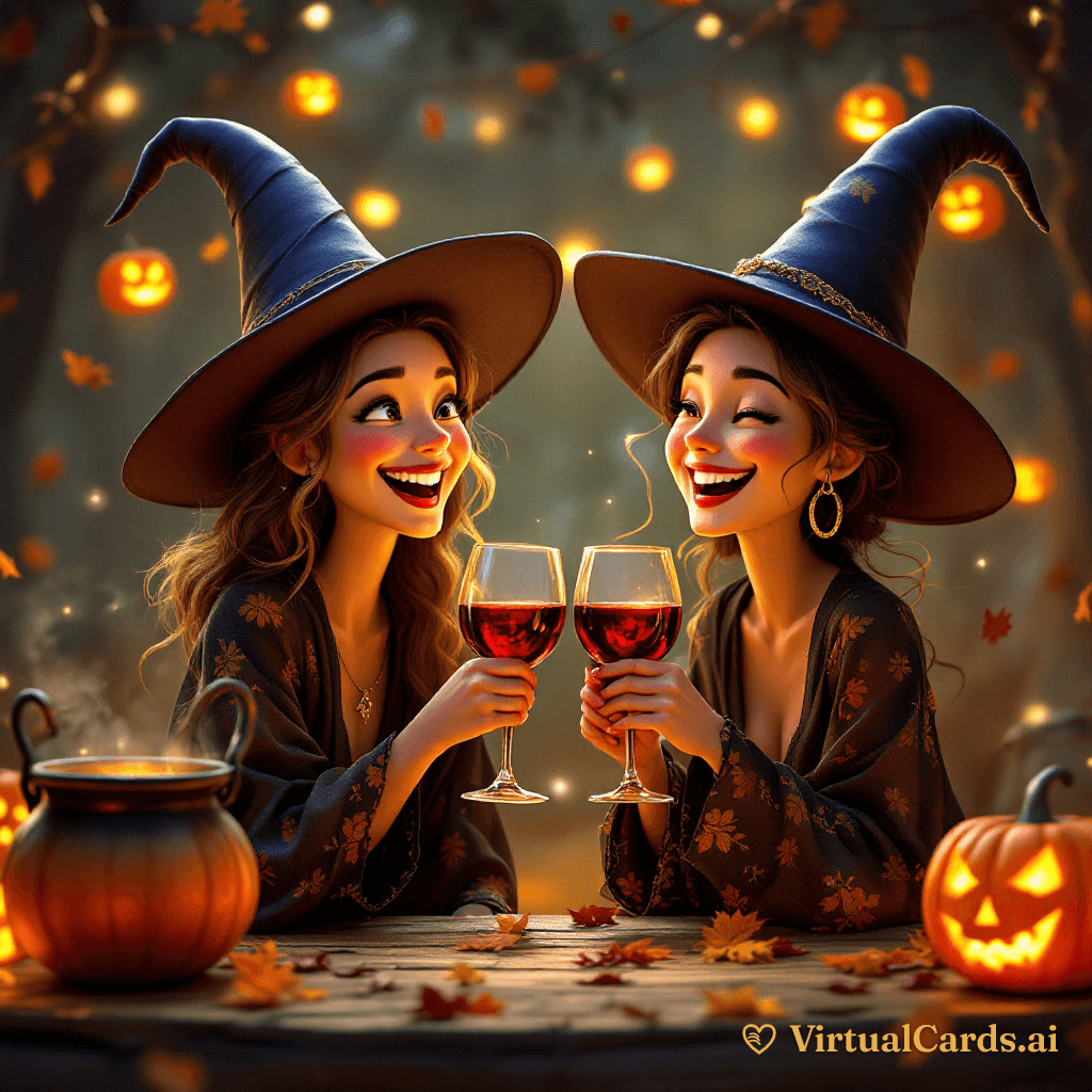 Happy Halloween card for Ashley, 3D Animated style